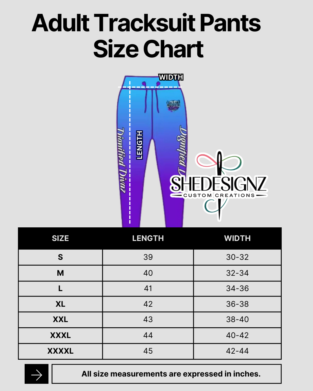 Dignified Divaz Tracksuit & Shirt - ADULT SIZE