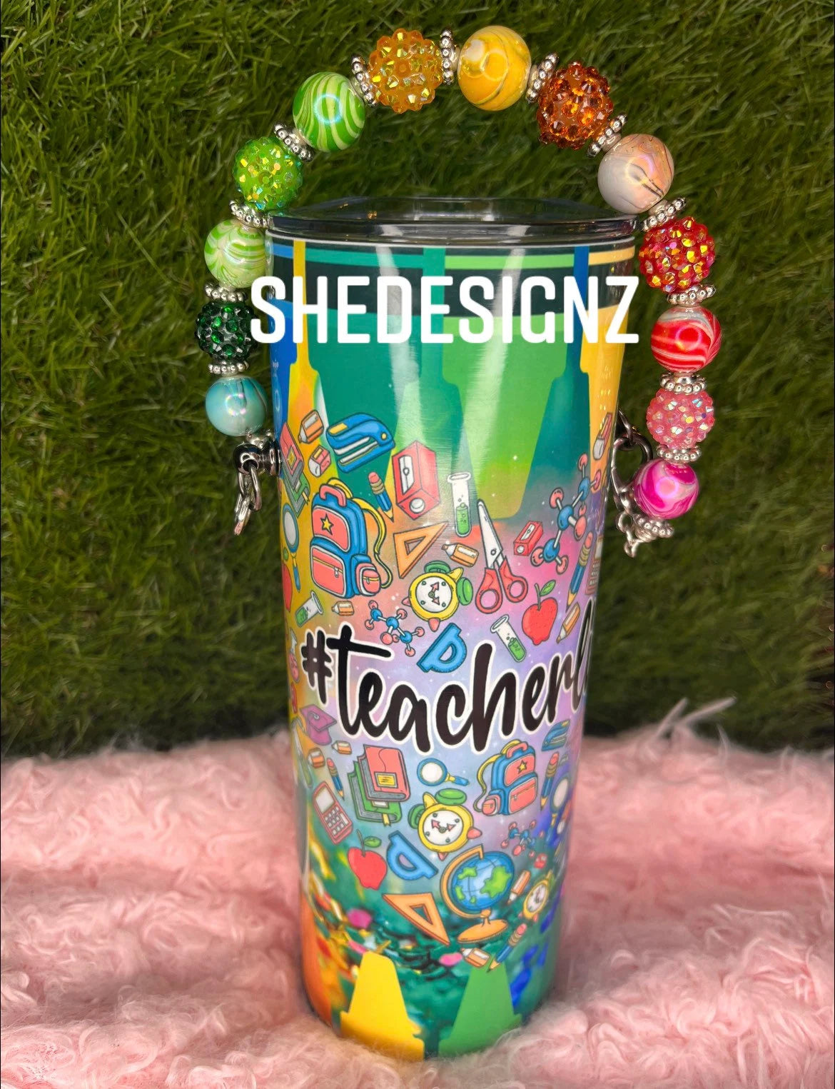 Teacher Life Tumbler with handle