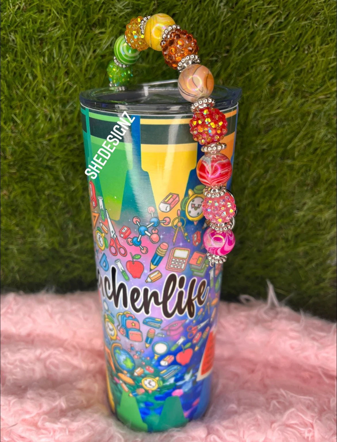 Teacher Life Tumbler with handle