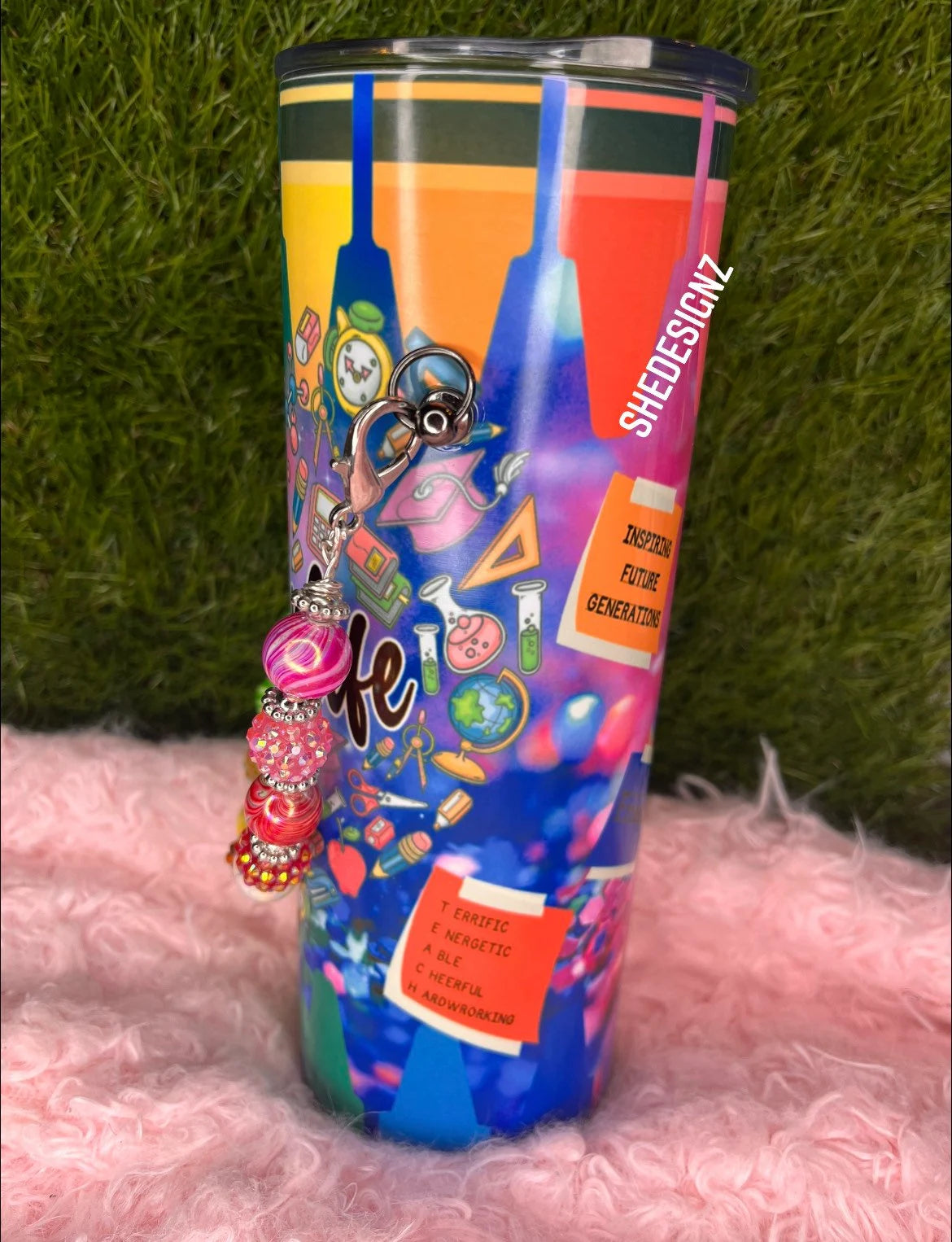 Teacher Life Tumbler with handle