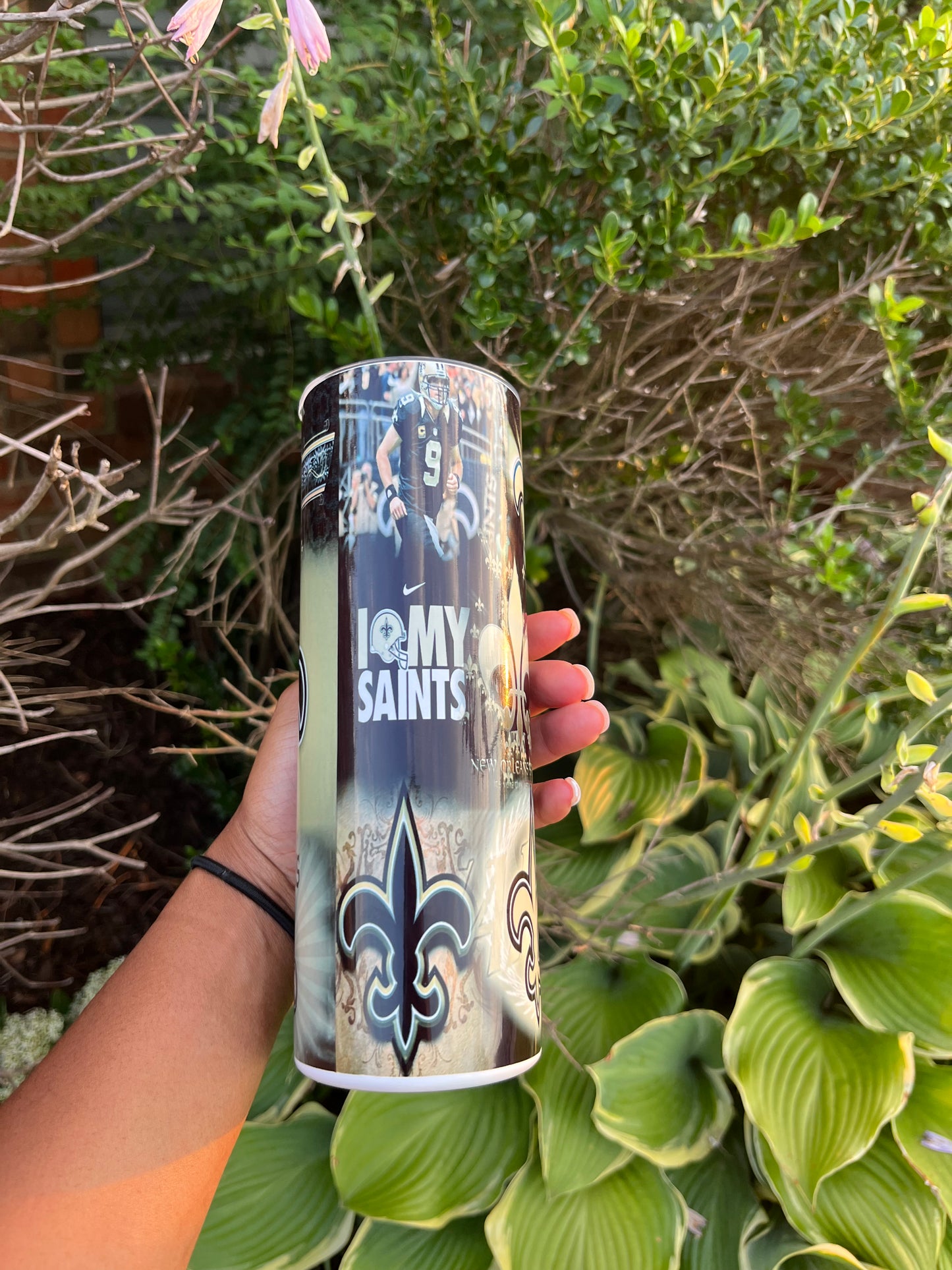 New Orleans Saints Theme Tumbler