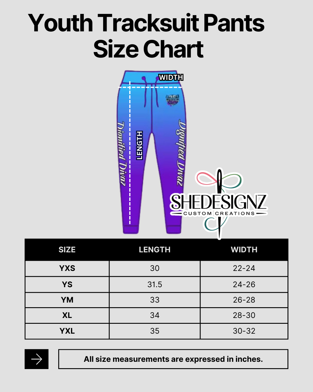 Dignified Divaz Tracksuit & Shirt - YOUTH SIZE