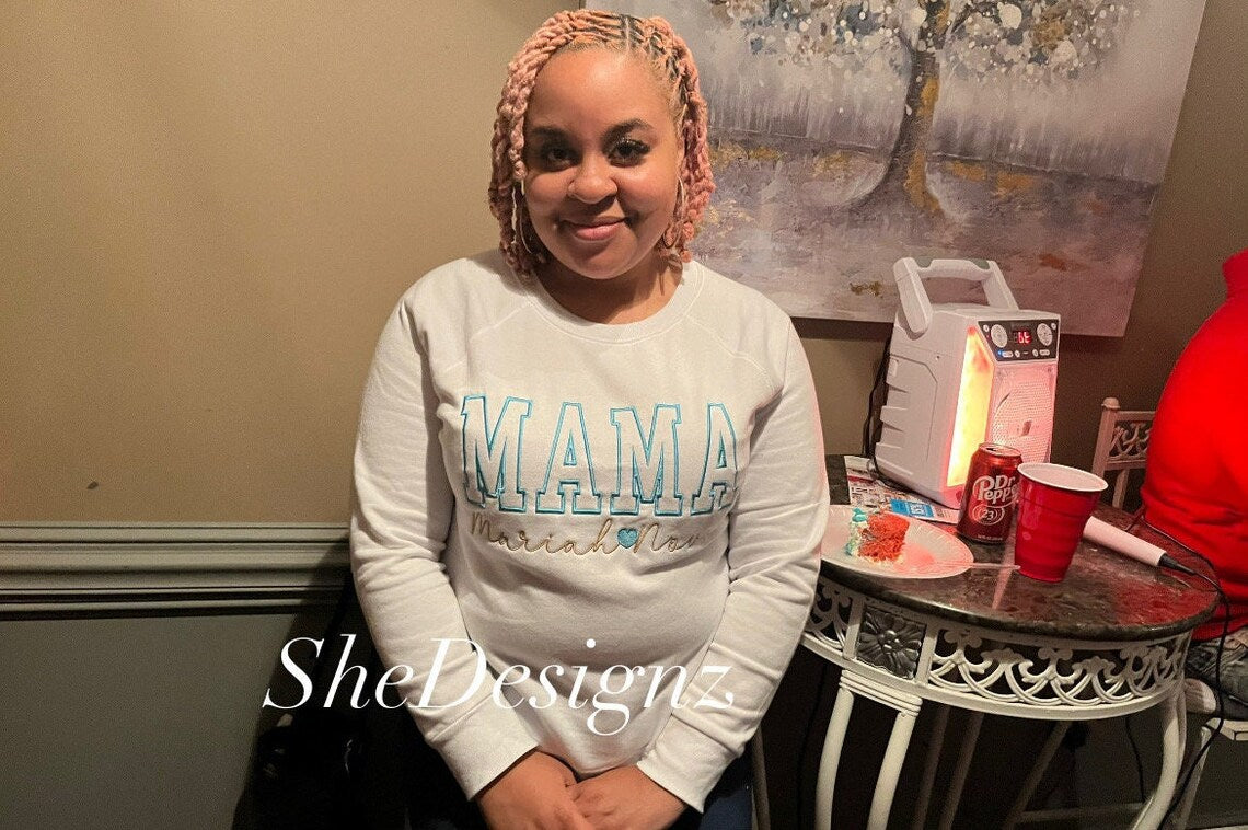 Mama Embroidered Crewneck