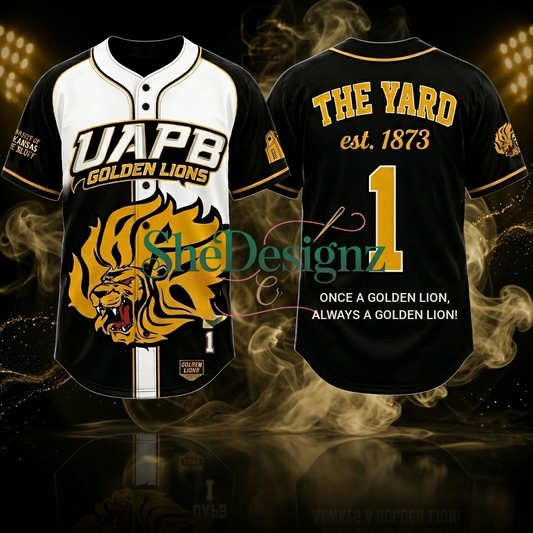PRE- ORDER UAPB GOLDEN LION - YARD JERSEY