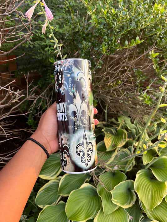 New Orleans Saints Theme Tumbler