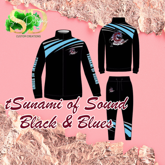 Craigmont High University - Parent Tracksuit (Black and Blue)