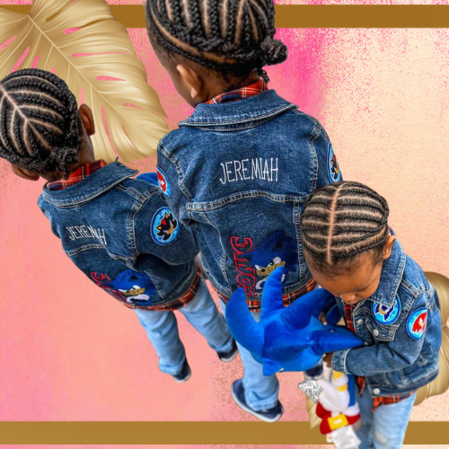 Boys Sonic Theme Jean Jacket